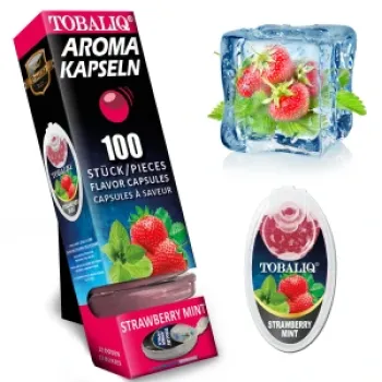Tobaliq "Strawberry Mint" Aromakapsel mit 100 Kugeln-1 Dose
